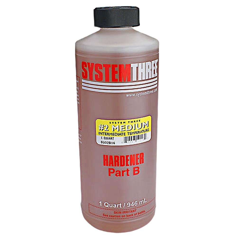 Plastic quart bottle of medium fast drying epoxy hardener for sealing and finishing wood projects under $50 collections