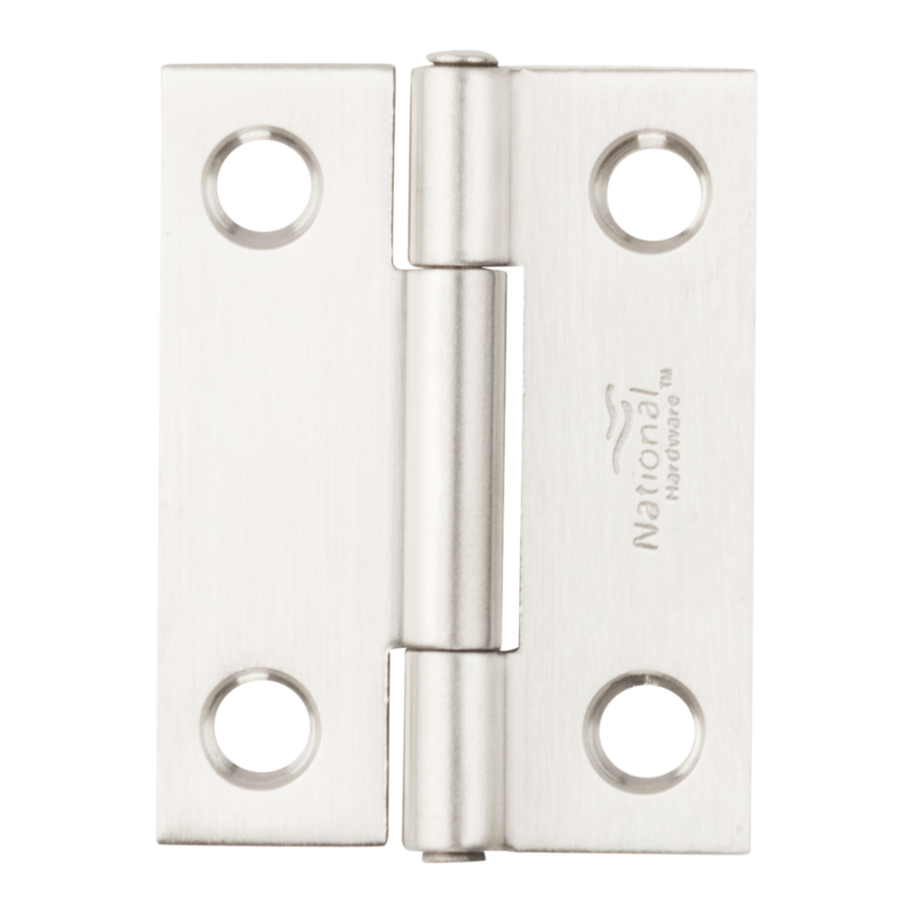 Stainless steel narrow tight-pin hinge for lightweight doors and cabinets in home improvement hardware collection