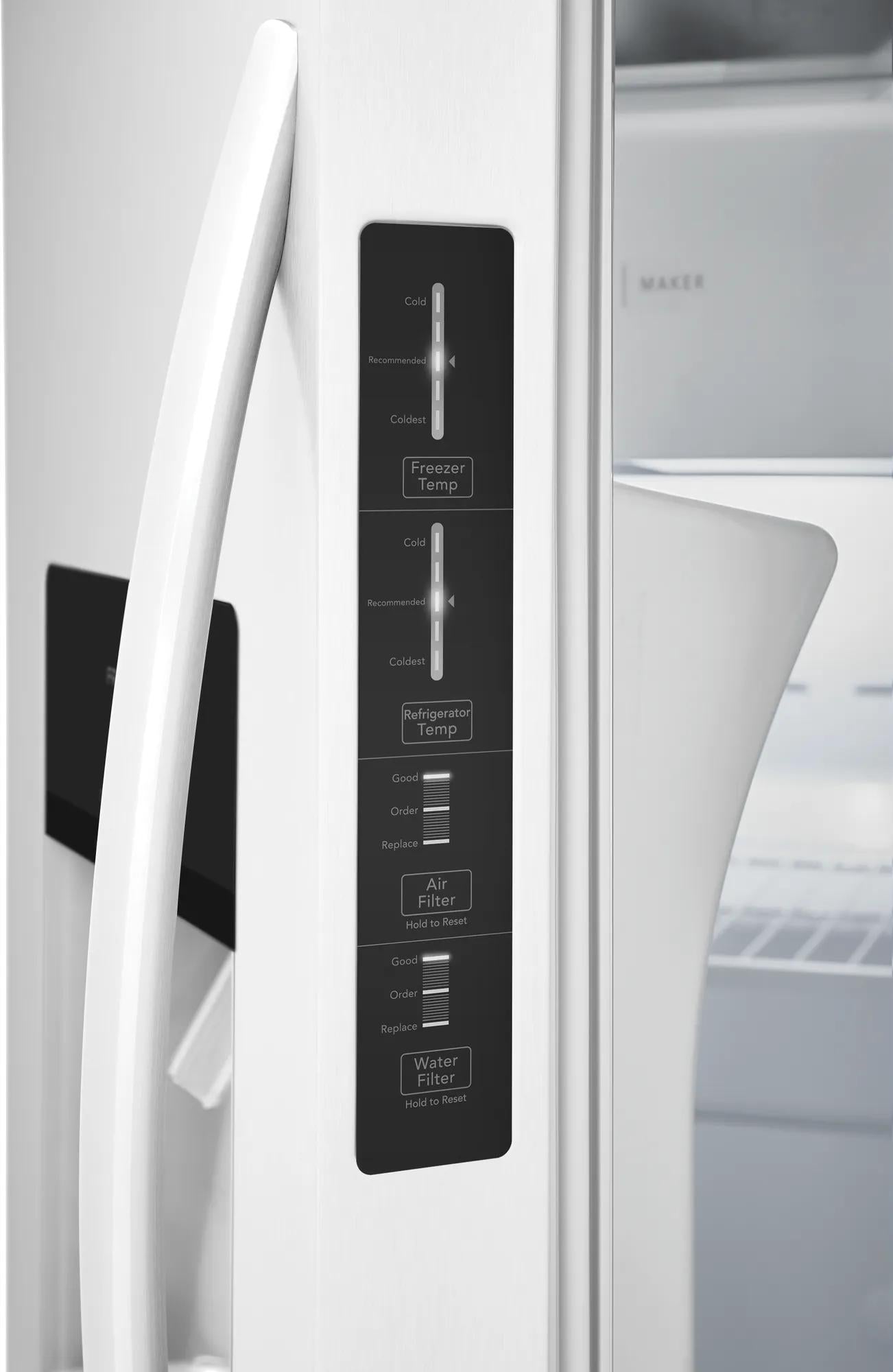 26 Cu. Ft. 36" Standard Depth Side by Side Refrigerator