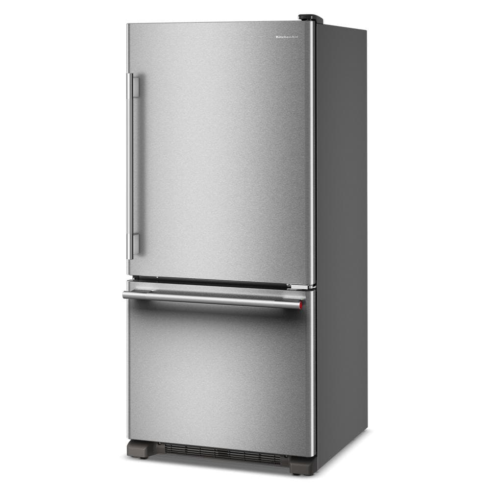KitchenAid stainless steel bottom mount refrigerator with right door swing from Kitchen & Kitchenware Appliances collection