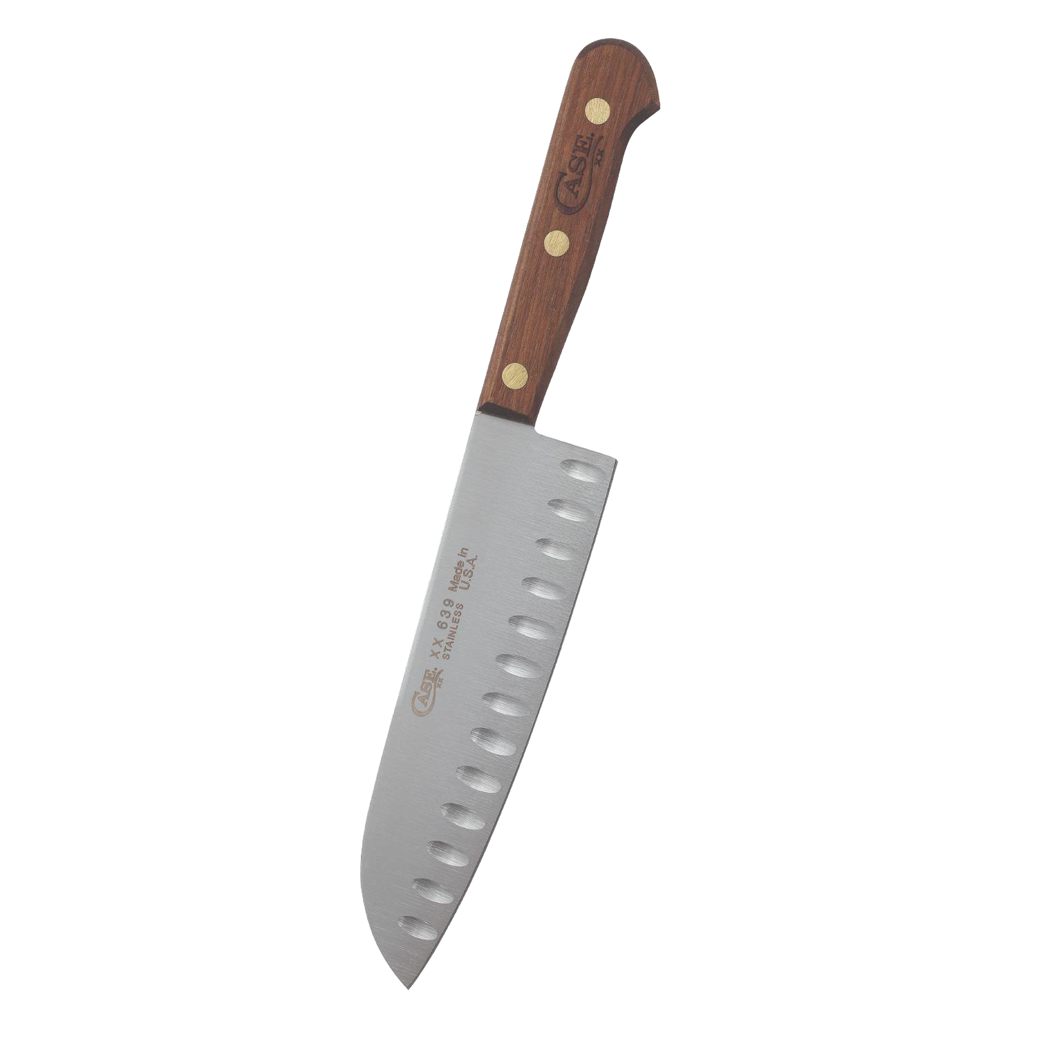 7-inch santoku knife with wooden handle and hollow edge blade from Kitchenware and Cooking Utensils collections