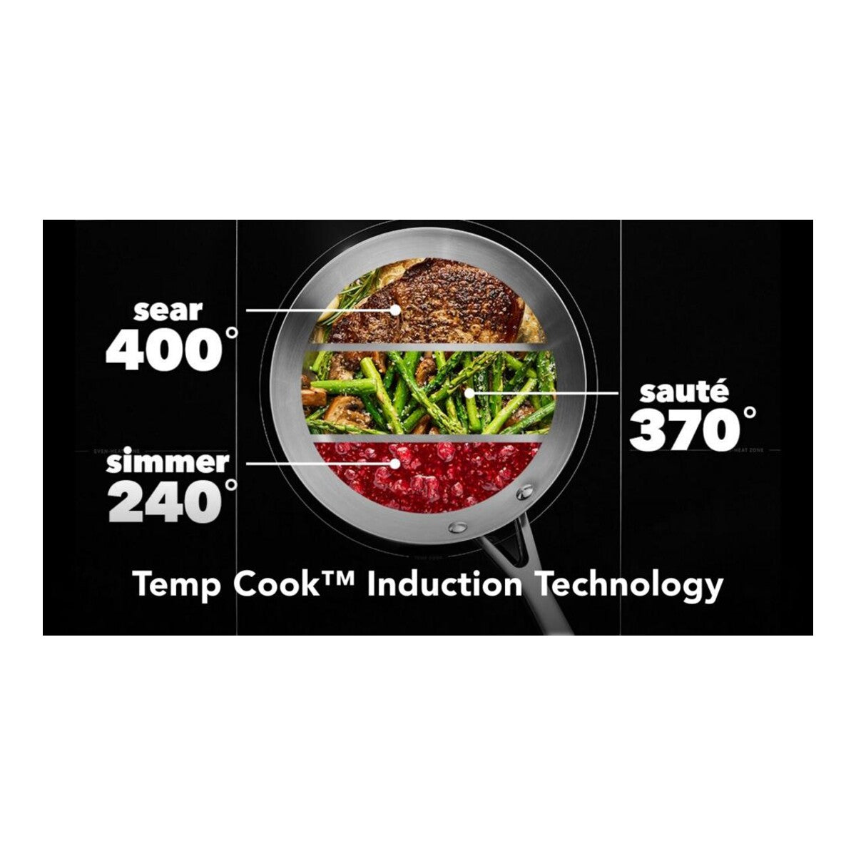 30" Temp Cook™ Induction Cooktop with 5 Cooking Zones