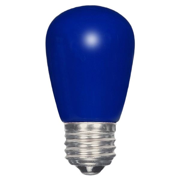 Blue S14 LED light bulb with medium base for energy-efficient lighting in Electrical and Light Bulbs collections
