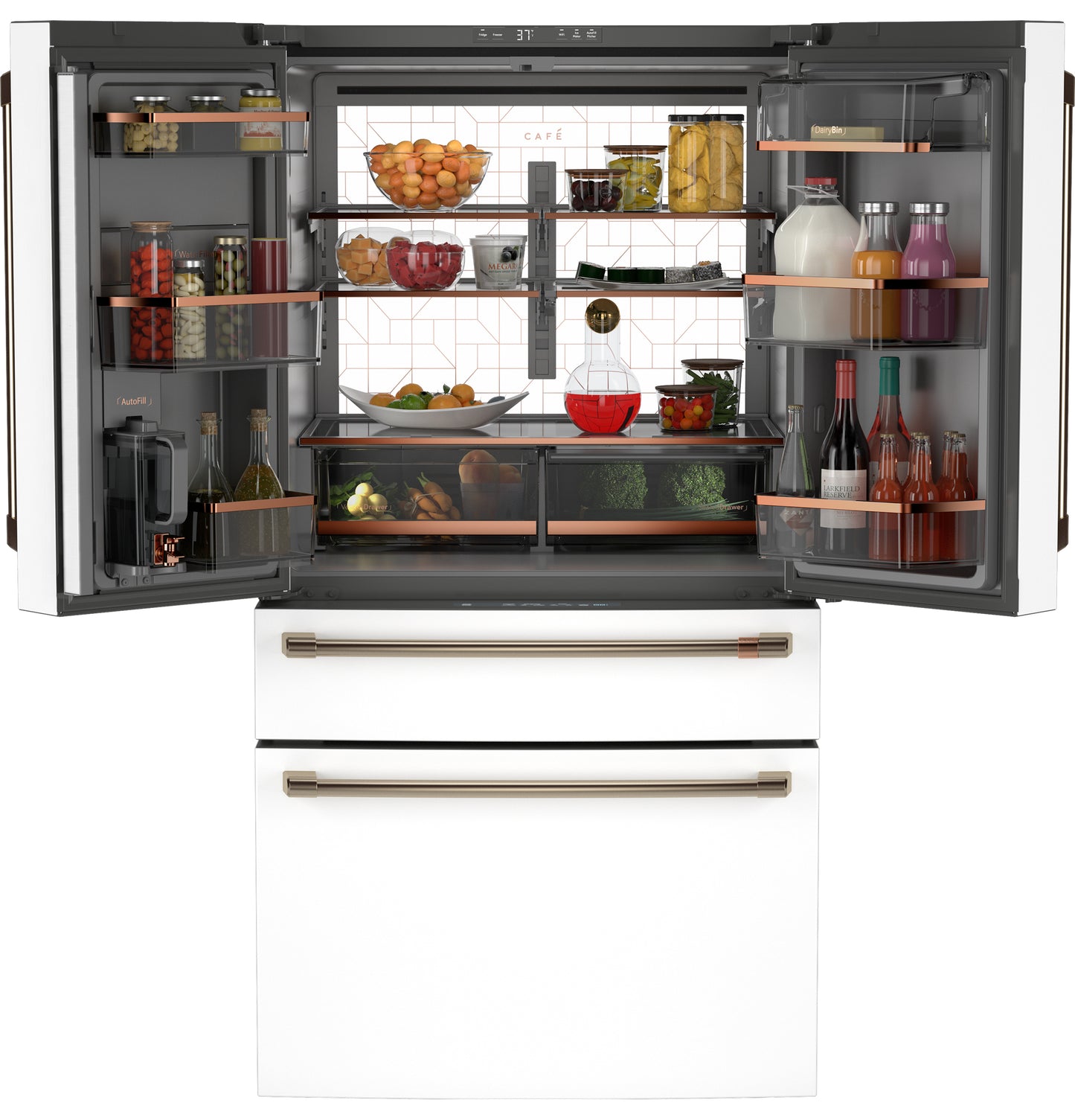 CAFÉ™ ENERGY STAR® 23.2 Cu. Ft. Smart Counter-Depth 4-Door French-Door Refrigerator With Dual-Dispense AutoFill Pitcher