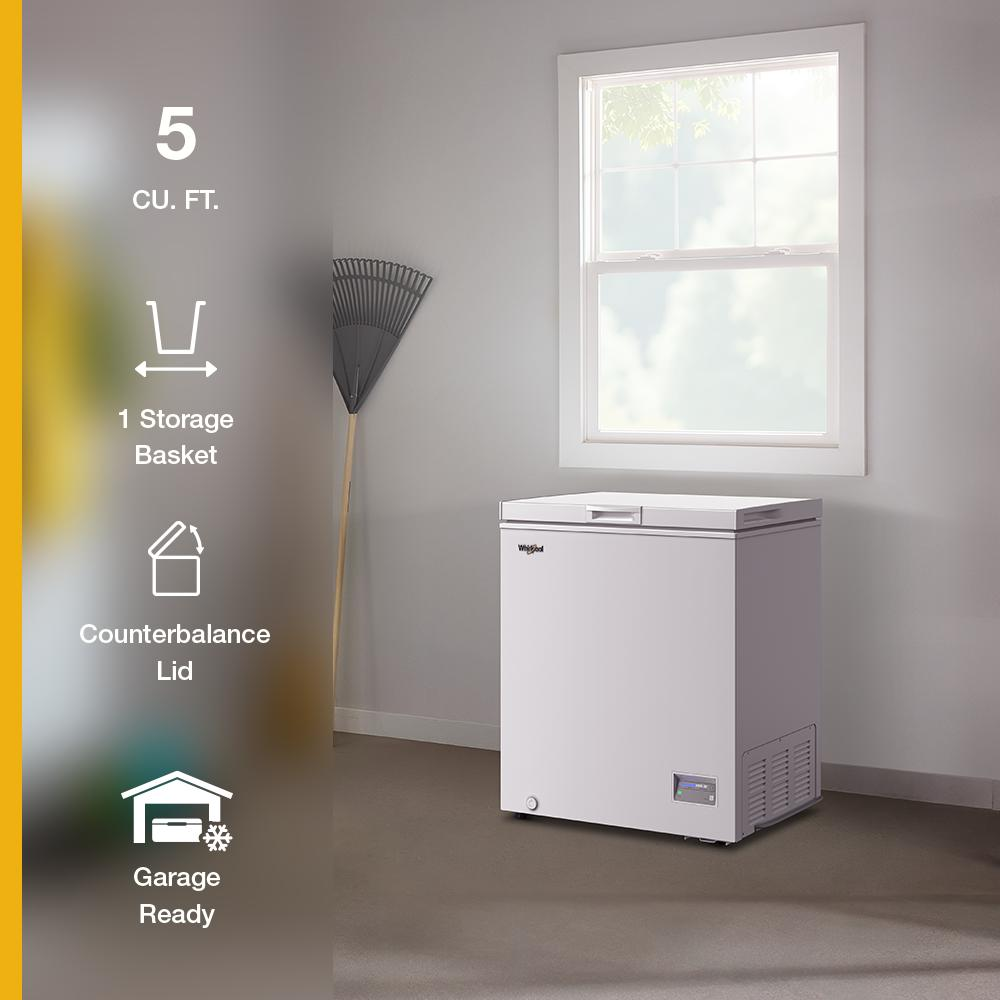 Whirlpool® 5 cu. ft. Chest Freezer with 1 Storage Basket