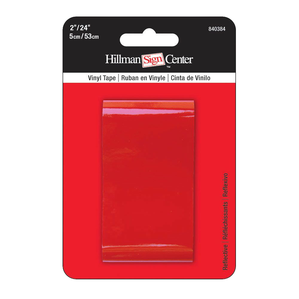 Hillman Solid Red Reflective Tape