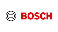 Bosch logo featuring a stylized circular emblem with the letter H inside next to bold red text spelling Bosch on a white background.