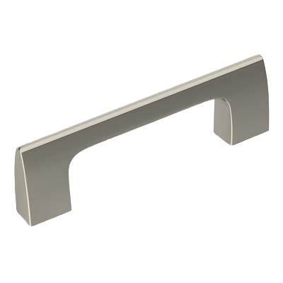 Polished nickel cabinet pull with sleek angular design for Hardware and Furniture Accessories collections