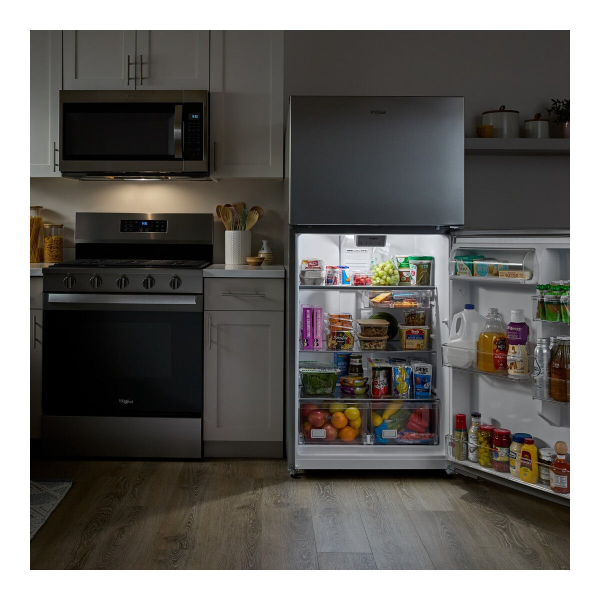 Whirlpool® 30-inch Wide Top Freezer Refrigerator with Total Coverage Cooling- 19 Cu. Ft.