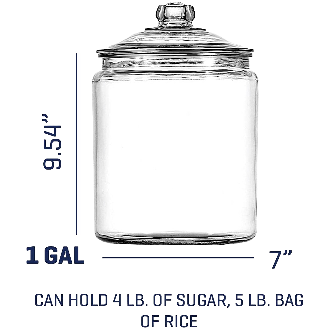 Anchor Hocking Heritage Hill 1 Gallon Storage Jar