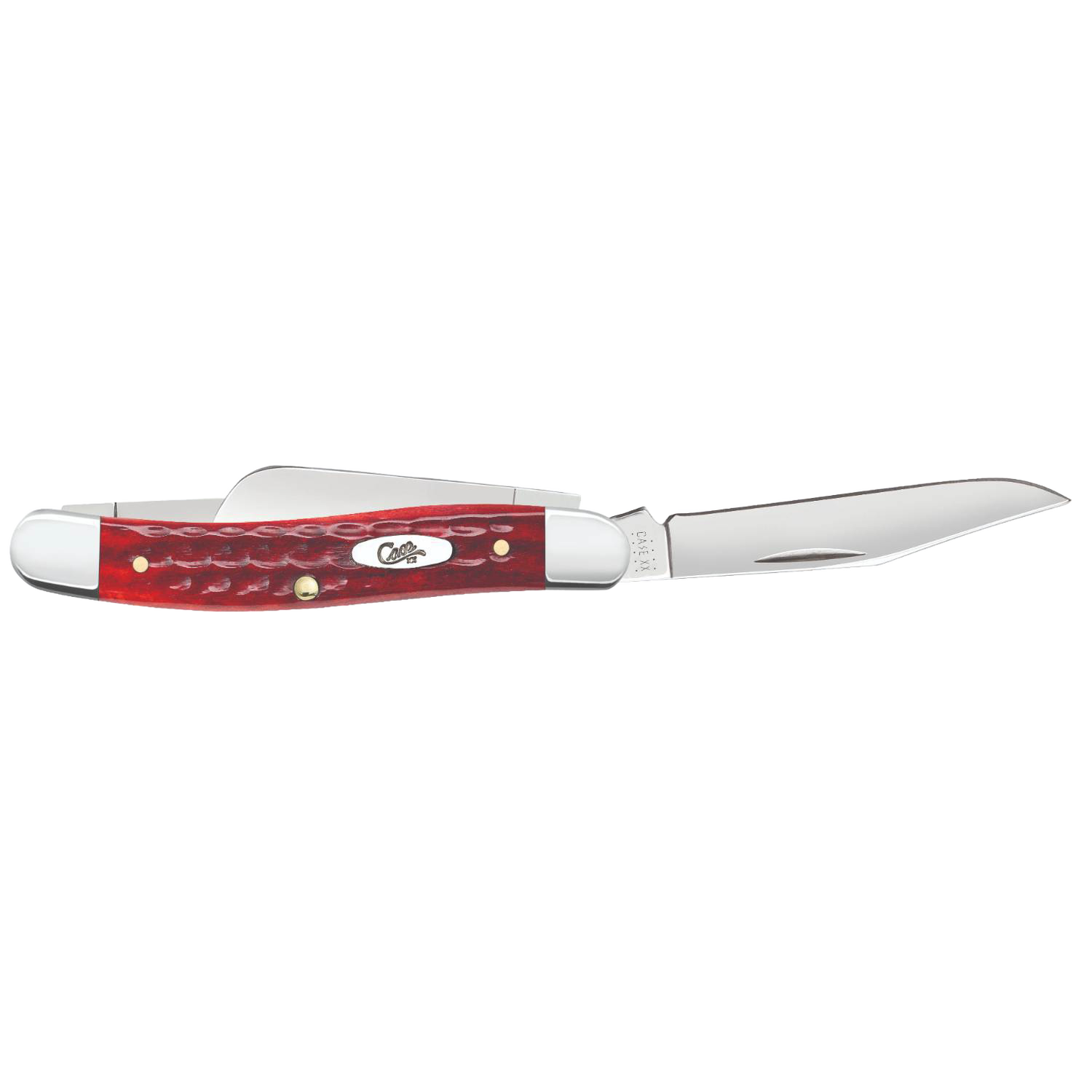 Folding knife with Old Red Bone handle and polished stainless steel blade, part of cutting and woodworking tools collection
