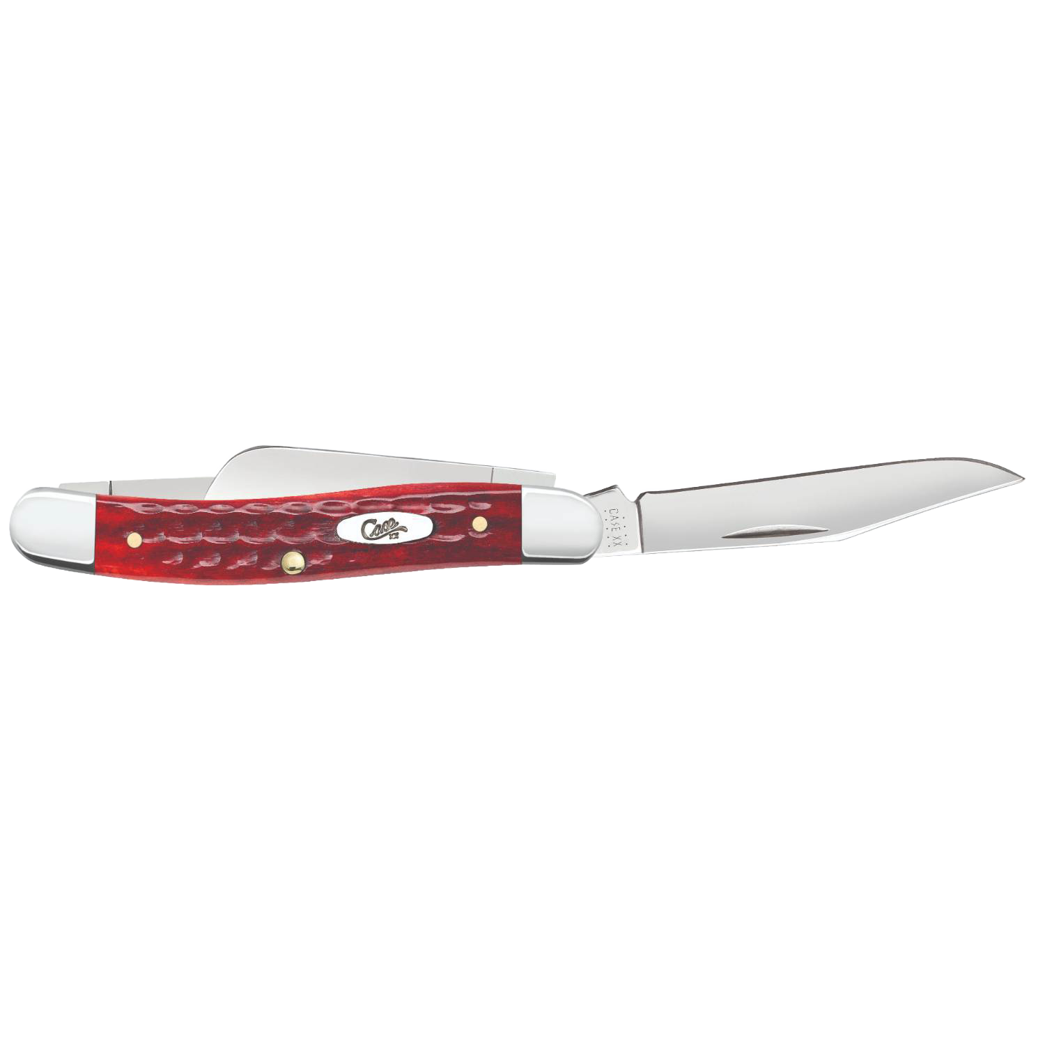 Folding knife with Old Red Bone handle and polished stainless steel blade, part of cutting and woodworking tools collection