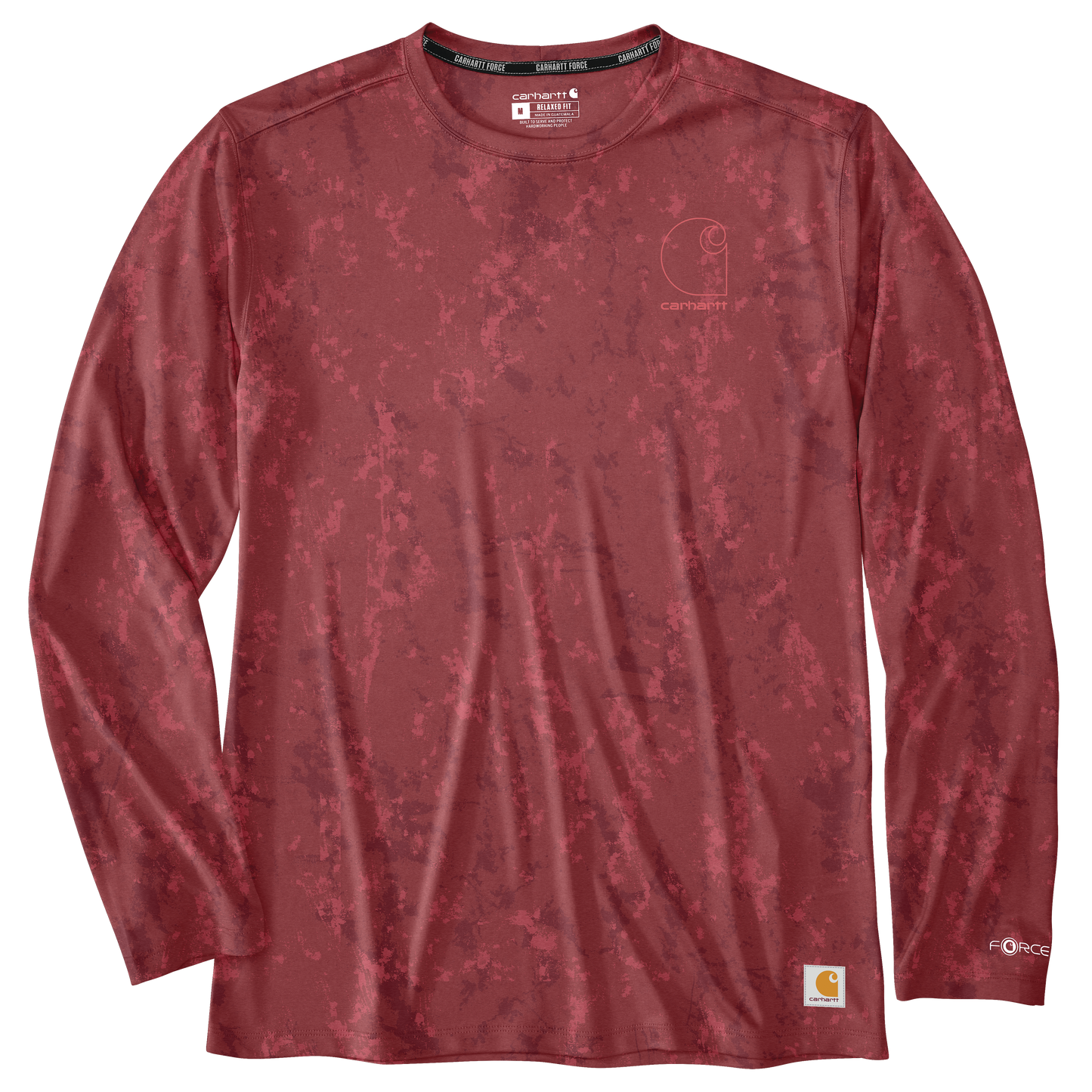 Carhartt Men's Force Sun Defender Relaxed Print Long-Sleeve T-Shirt