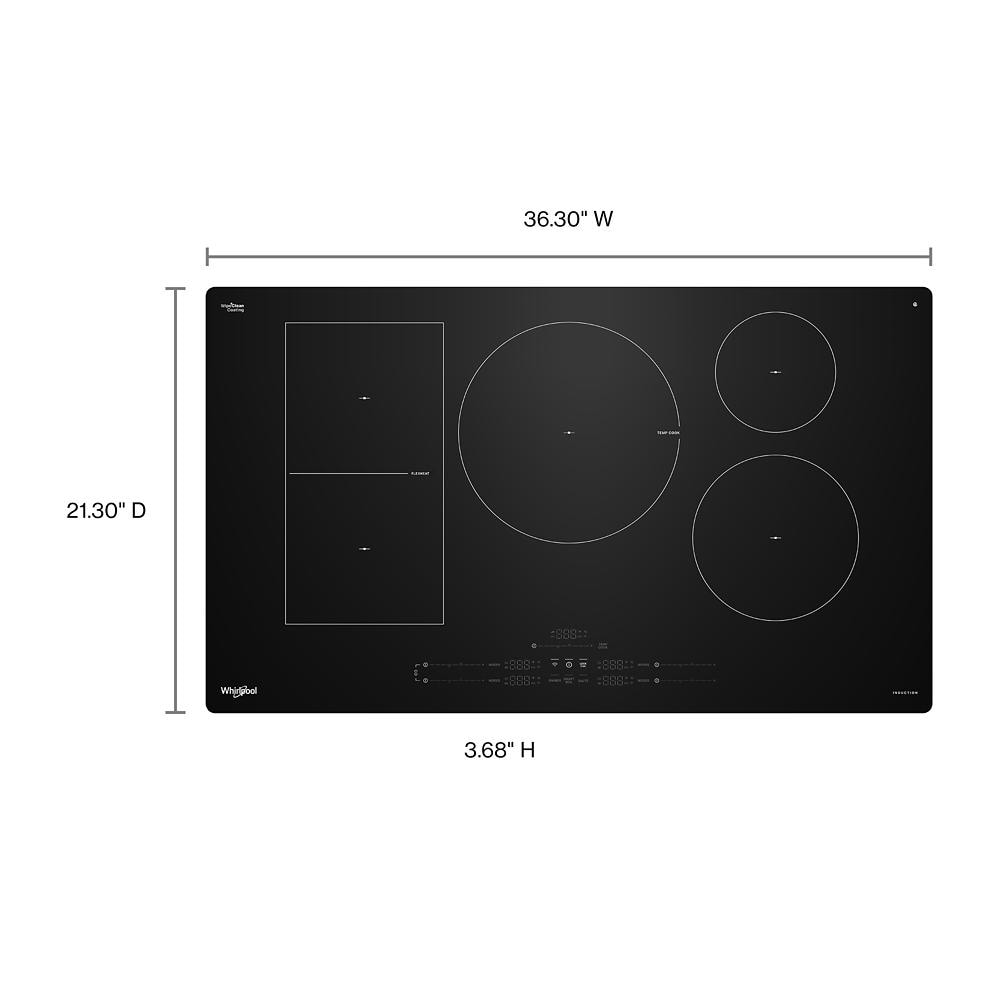 36" Intelligent Induction Cooktop with Temp Cook™ Technology and WipeClean™ Coating