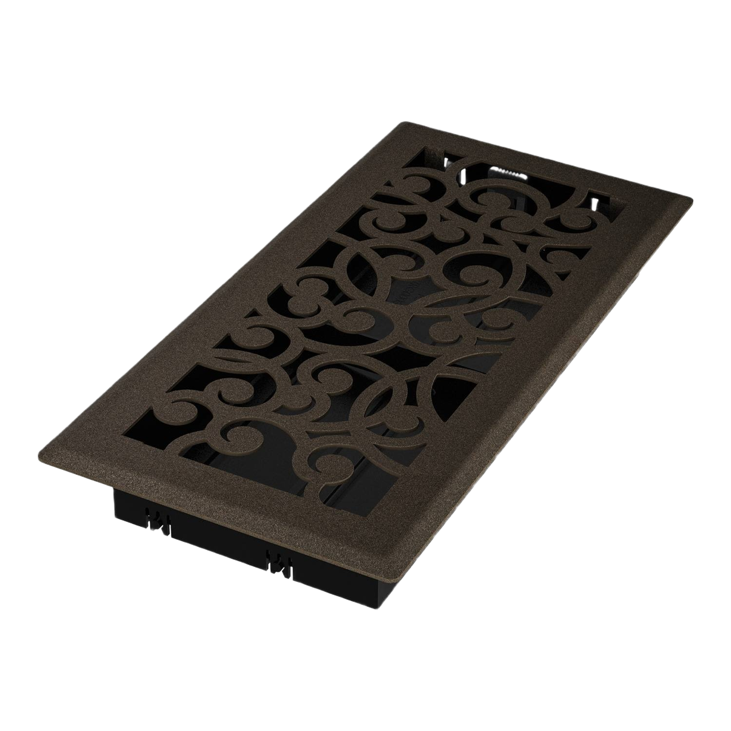 Bronze Age decorative floor register with solid steel face plate for plumbing and home improvement under $50 collections