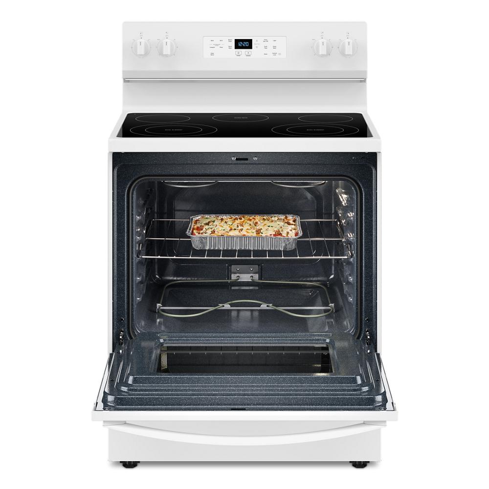 30-inch Electric Range with No Preheat Mode and Steam Clean