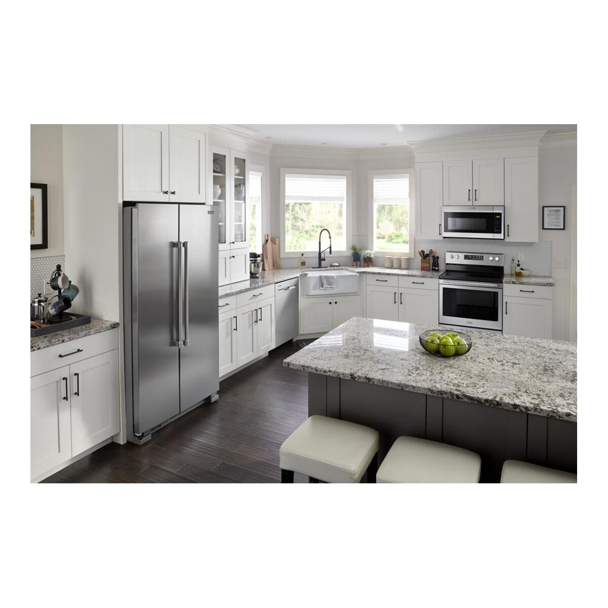 36-Inch Wide Side-by-Side Refrigerator - 25 Cu. Ft.