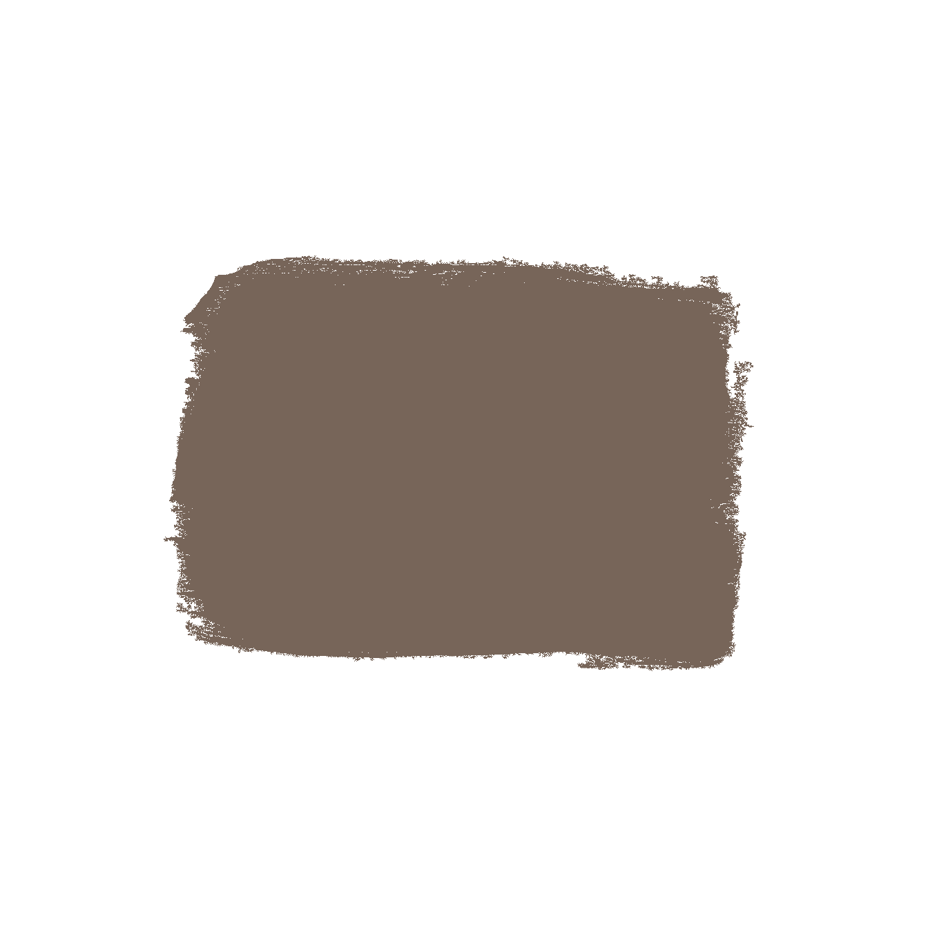 Sample of Tinderbox Brown acrylic latex paint showing rich dark brown color for specialty paint and home improvement use