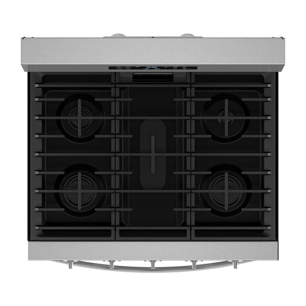 30-inch Gas Range with Air Cooking Technology, No Preheat Air Fry and Air Baking and Self Clean