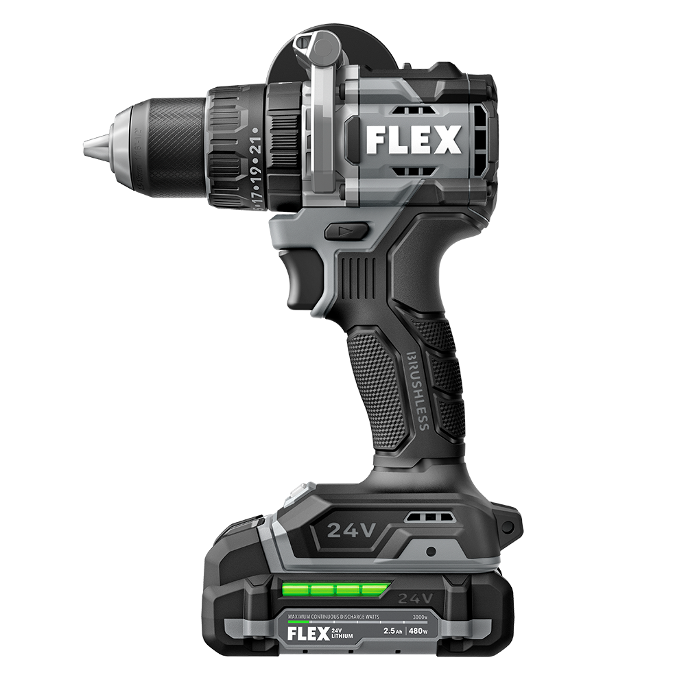 FLEX 24V 1/2" 2-Speed Hammer Drill Kit
