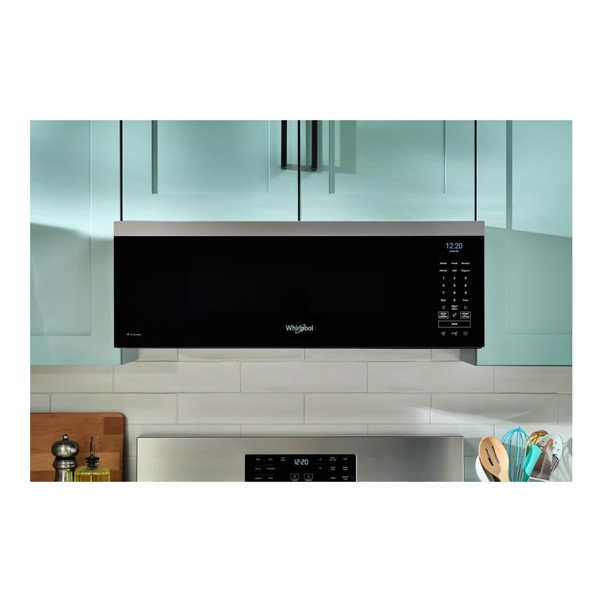 1.1 cu. ft. Smart Low Profile Microwave Hood Combination with 450 CRM 4-Speed Venting