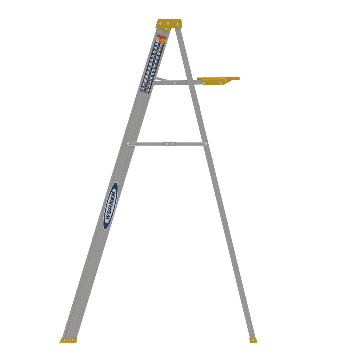 Werner 6 ft. Aluminum Type II Step Ladder, 225 Lb. Capacity