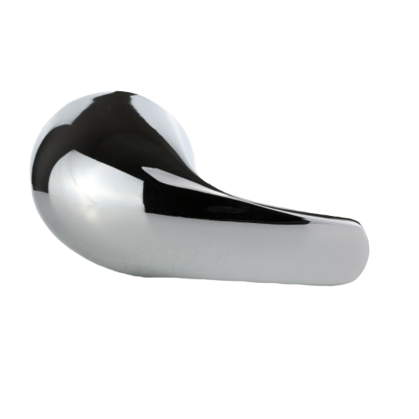 Chrome single-handle tub and shower replacement handle designed for Moen faucets in plumbing repair and home improvement projects