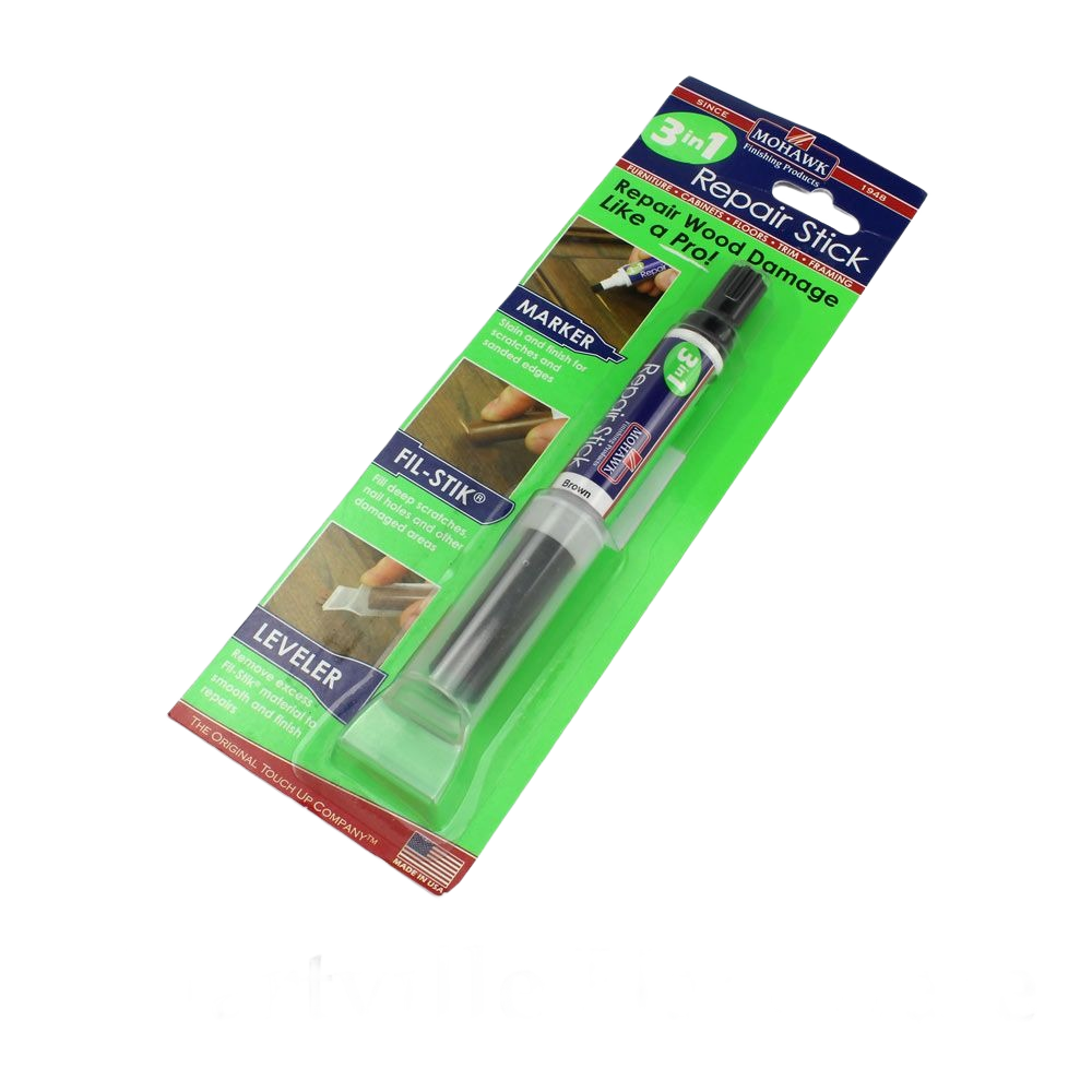 Mohawk 3-in-1 brown repair stick for wood scratches, dents, and surface damage in home improvement tools collection
