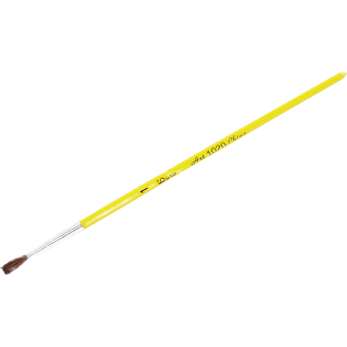 Fine camel hair round watercolor brush with yellow handle for detailed painting in paint and supplies collections under $25.