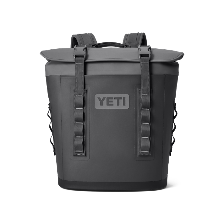 Gray and black soft cooler backpack with secure buckles and padded straps from Storage & Organization collection