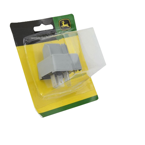 Gray solenoid control module in clear plastic clamshell packaging with yellow and green branded backing for tools and home use