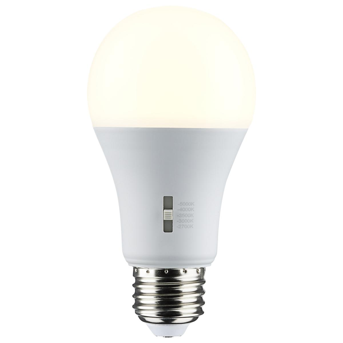 LED light bulb with medium base and adjustable color temperature settings for versatile home lighting solutions under $50
