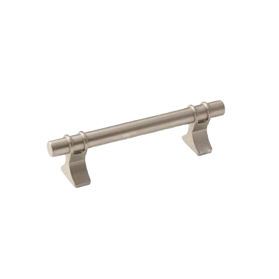 Satin nickel cabinet pull with modern industrial design for hardware and furniture accessories under $50 collections