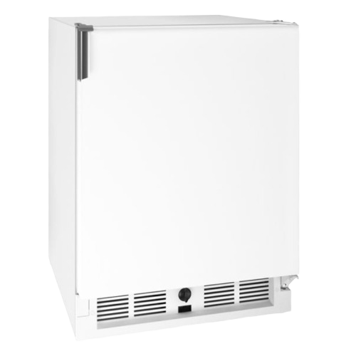 Compact white marine and RV combo fridge and ice unit for kitchen appliances and refrigerator collections