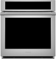 Modern stainless steel single wall oven with digital control panel and large viewing window, suitable for Single Wall Ovens, Wall Ovens, Kitchen & Kitchenware, All Products, and Appliances collections.
