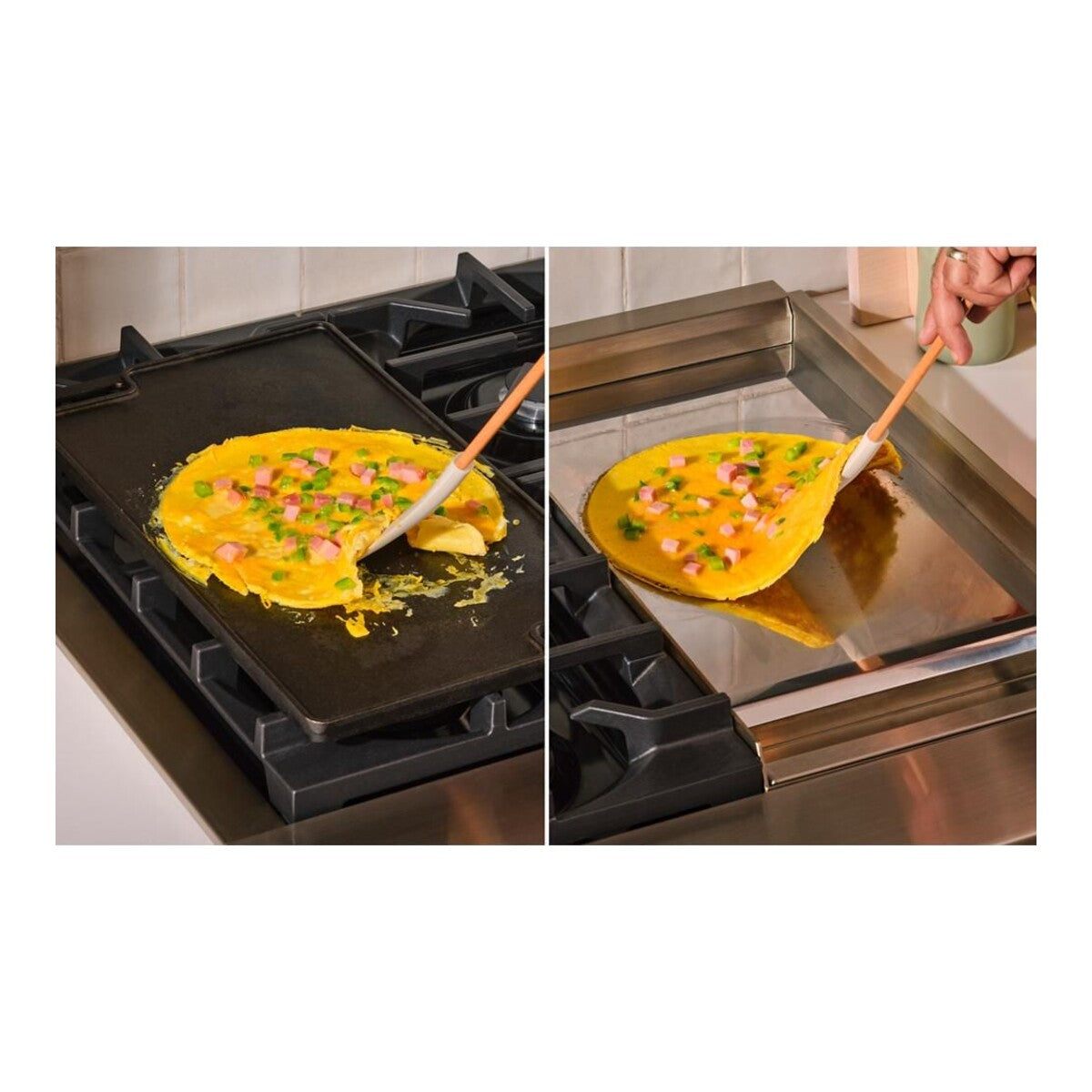 KitchenAid® 48-inch 6-Burner Gas Commercial-Style Rangetop with Griddle