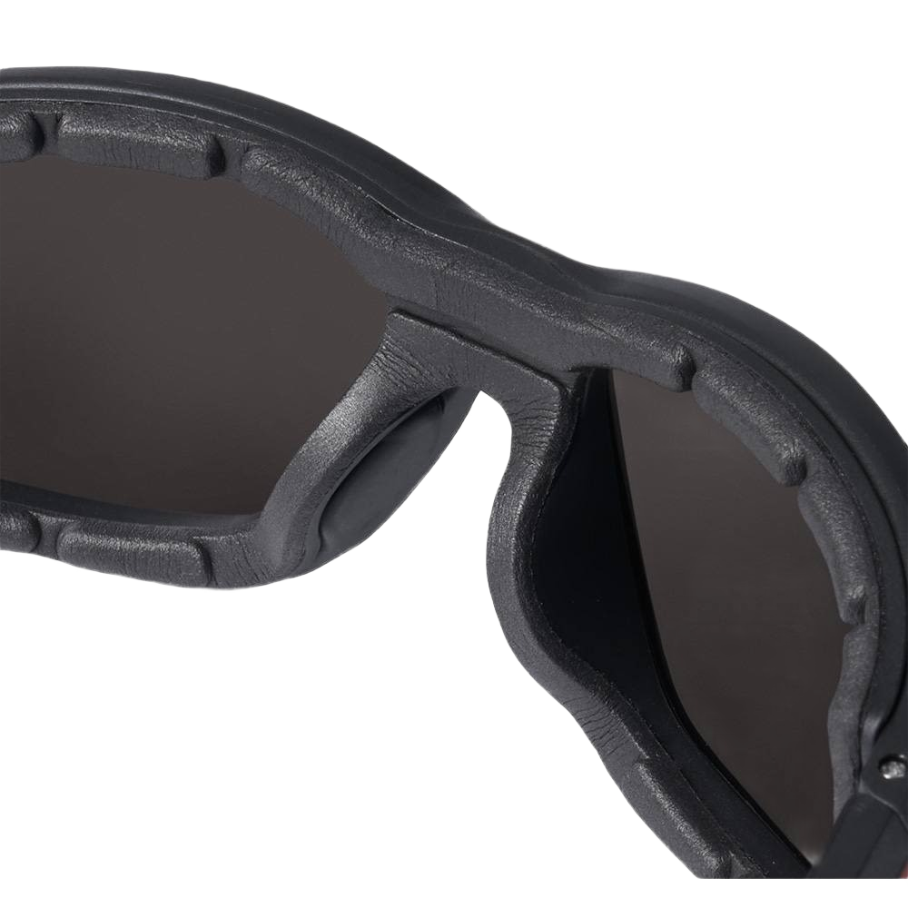 Performance safety glasses with tinted polarized lenses and removable gasket for eye protection under $50 in hardware and safety gear