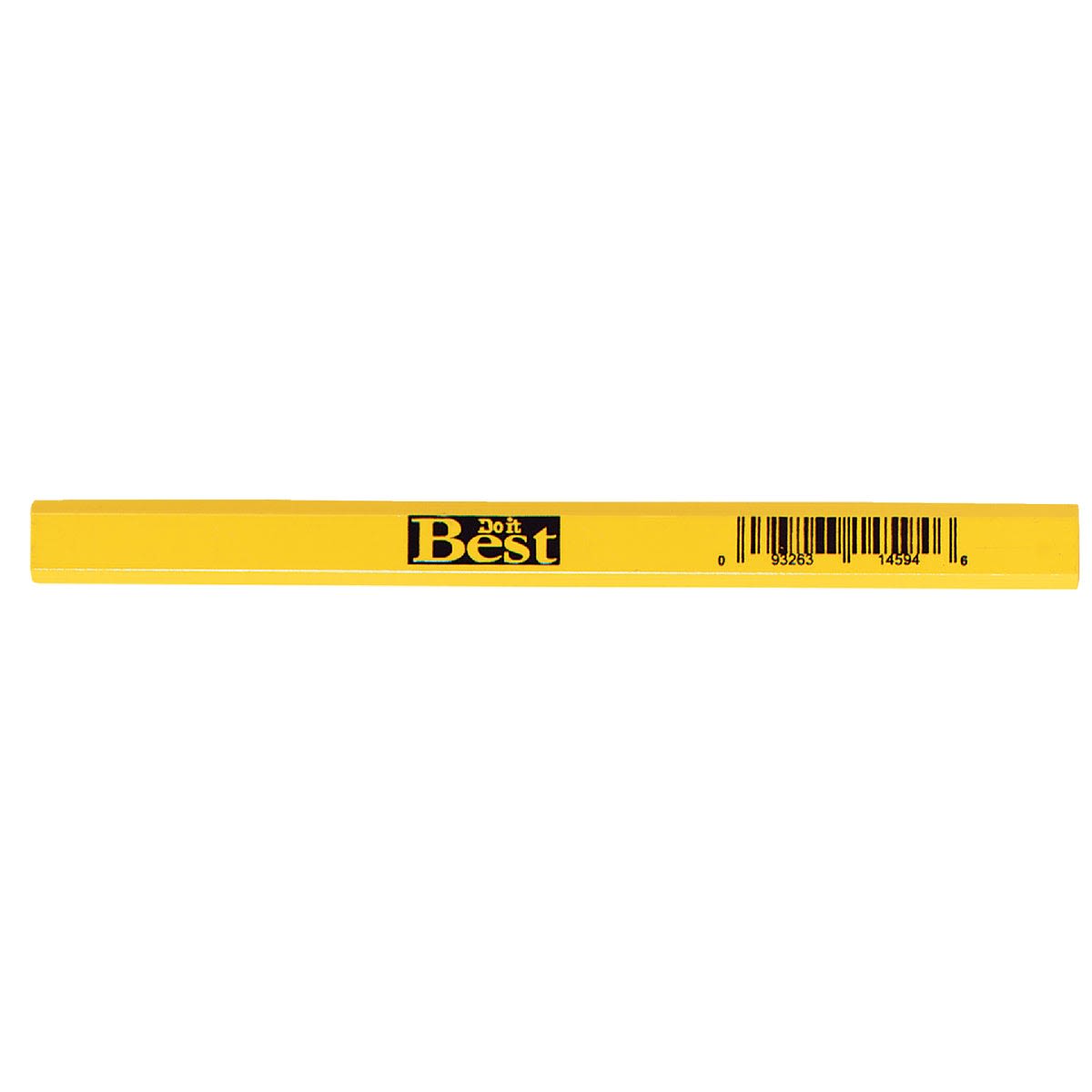 Yellow octagonal carpenter pencil with flat head for woodworking and measuring tools under $50 collections