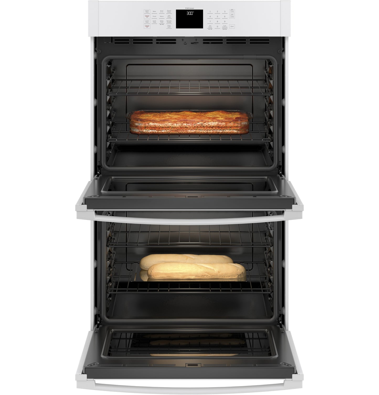 GE® 30" Smart Built-In Self-Clean Double Wall Oven