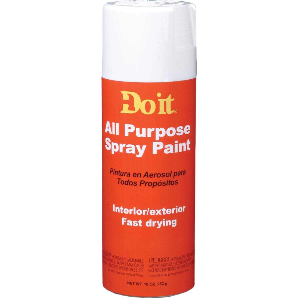 White all-purpose gloss spray paint can for interior and exterior use in paint & supplies collection under $25