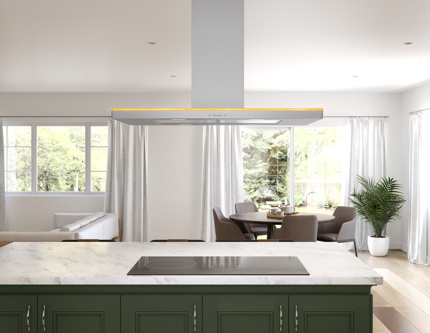 Luce Island Hood 90cm LED 600 CFM ACT