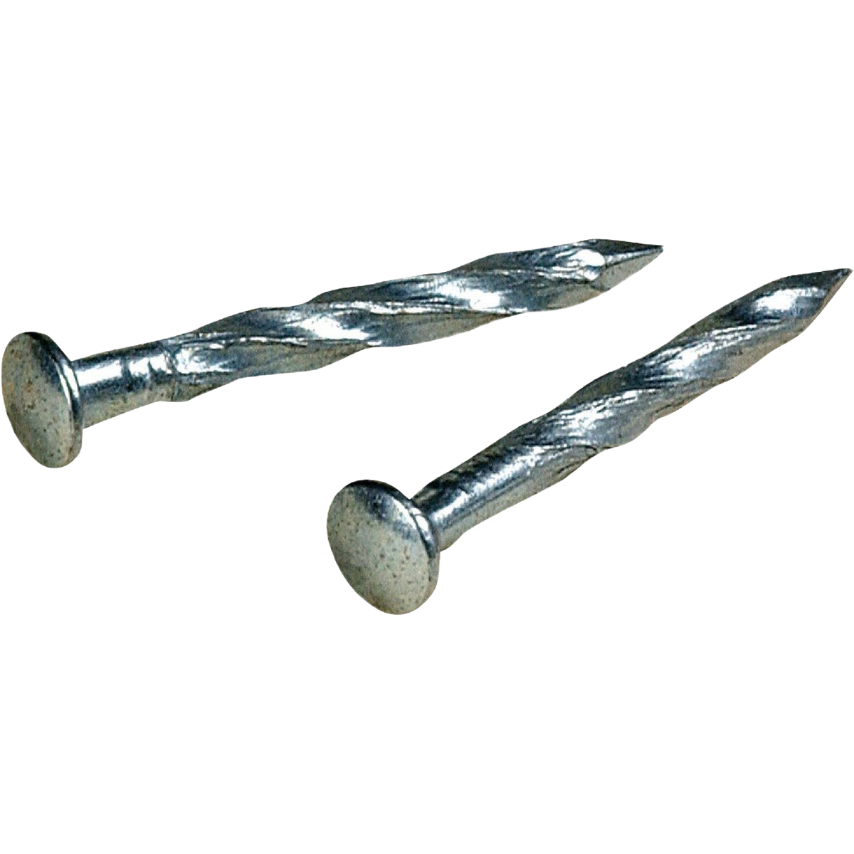 Zinc-plated twisted shank nails for secure hardwood trim fastening in hardware and fasteners under $50 collection