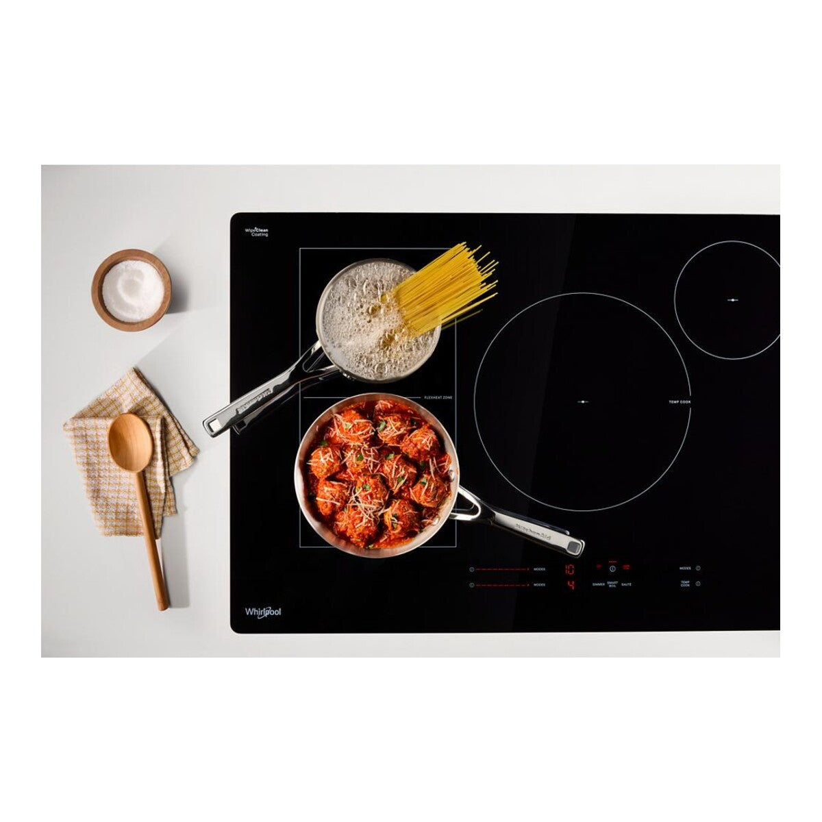 36" Intelligent Induction Cooktop with Temp Cook™ Technology and WipeClean™ Coating