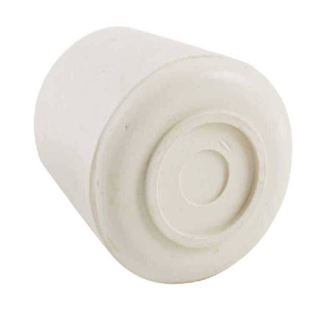 Off white rubber furniture leg protector cap designed for cushioning and floor protection in home improvement projects