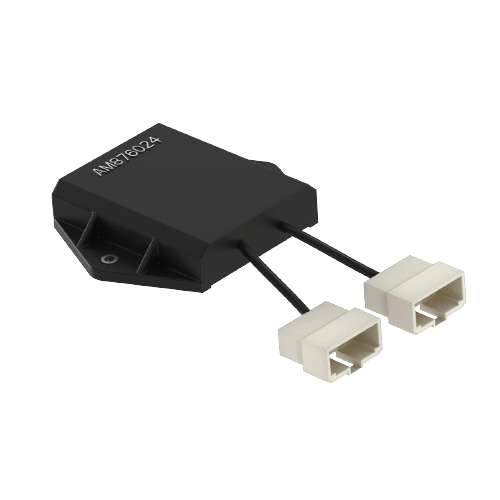 Black ignition controller transistor unit with dual white connectors and mounting tab for home improvement tools