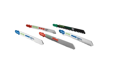Set of five Festool jigsaw blades in color-coded handles for woodworking and power tool accessories under $100 collection