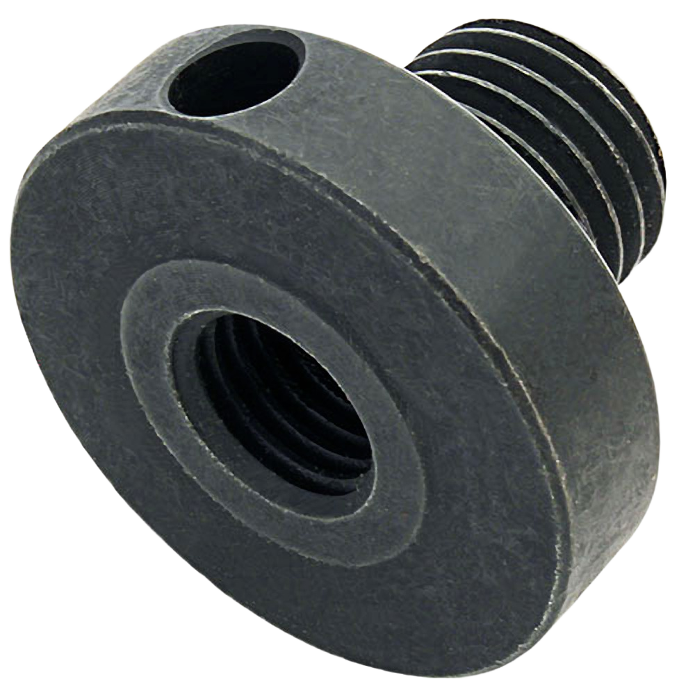 Black threaded metal live center adapter for woodworking tools and home improvement projects under $50 and $100 collections
