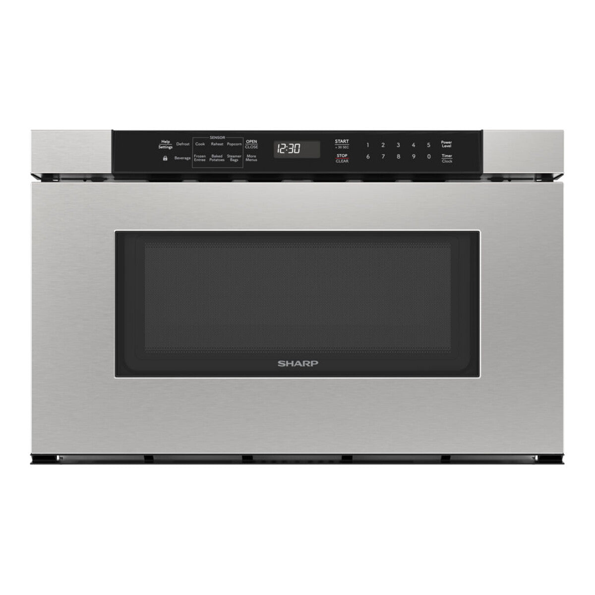 24" / 1.2 CF Microwave Drawer, Easy Touch Open, Black Keysheet