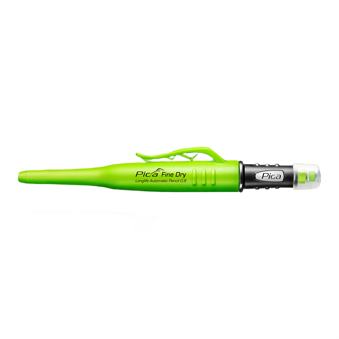 Bright green fine-dry automatic pencil with clip and ergonomic grip for writing and woodworking tools under $50 collections
