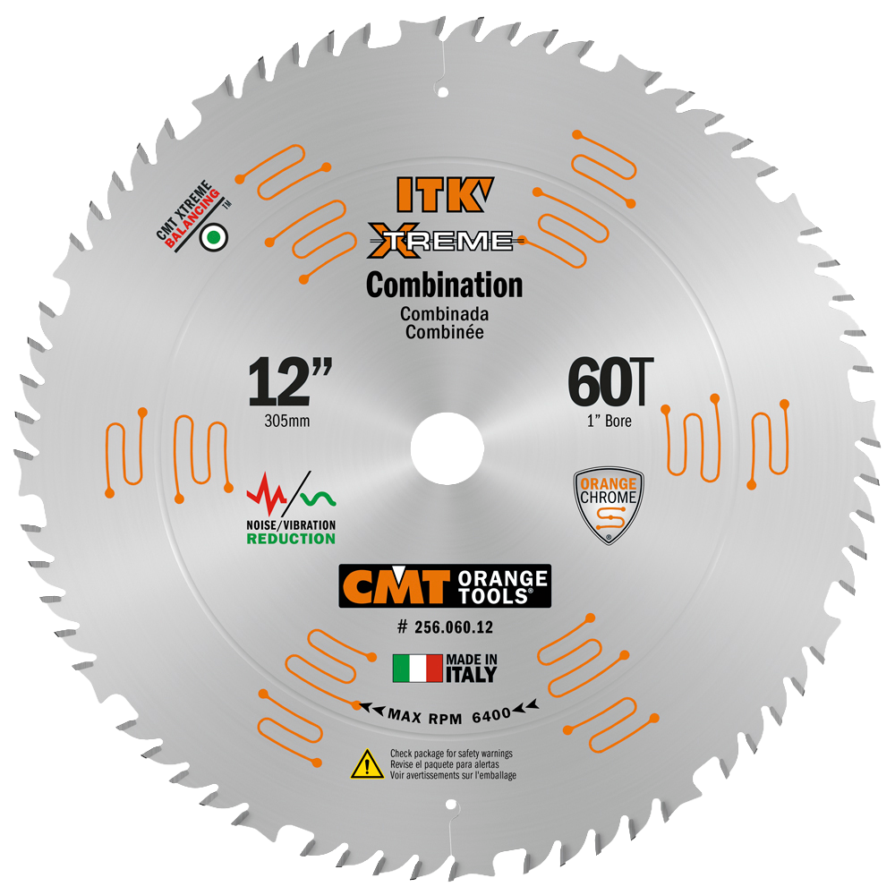 CMT Orange Tools 12" 60T Combination Saw Blade